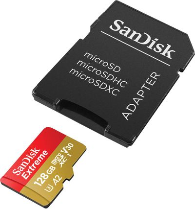 SanDisk 128G Extreme microSDXC UHS-1 Memory Card with Adapter On Sale for $ 27.98 at Walmart Canada
