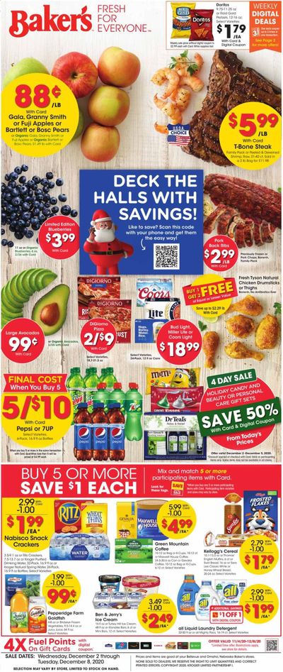 Baker's Weekly Ad Flyer December 2 to December 8