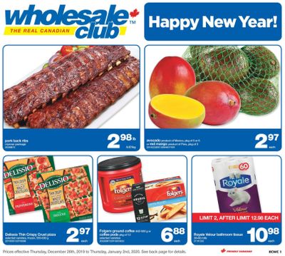 Real Canadian Wholesale Club Flyer December 26 to January 2