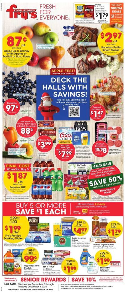Fry’s (AZ) Weekly Ad Flyer December 2 to December 8