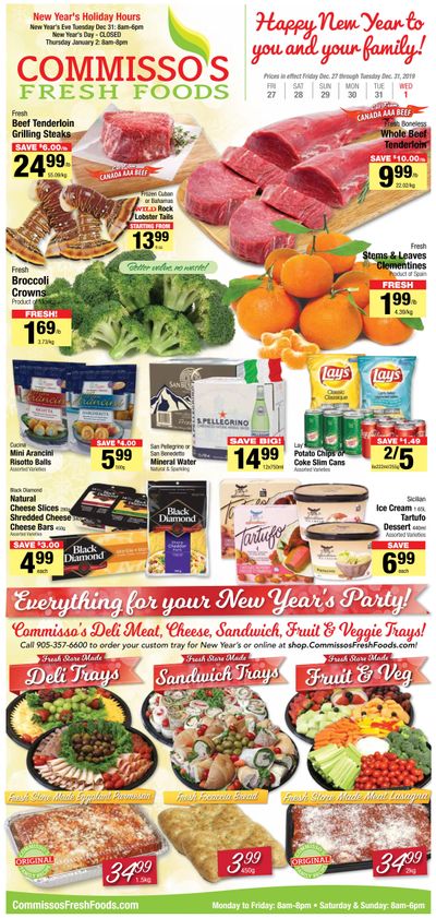Commisso's Fresh Foods Flyer December 27 to January 1