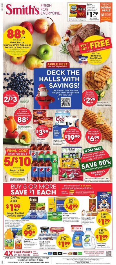 Smith's (AZ, ID, MT, NM, NV, UT, WY) Weekly Ad Flyer December 2 to December 8