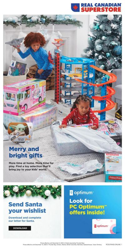 Real Canadian Superstore Toy Book November 26 to December 10