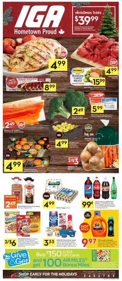 IGA (BC, SK, MB, ON) Flyer December 3 to 9