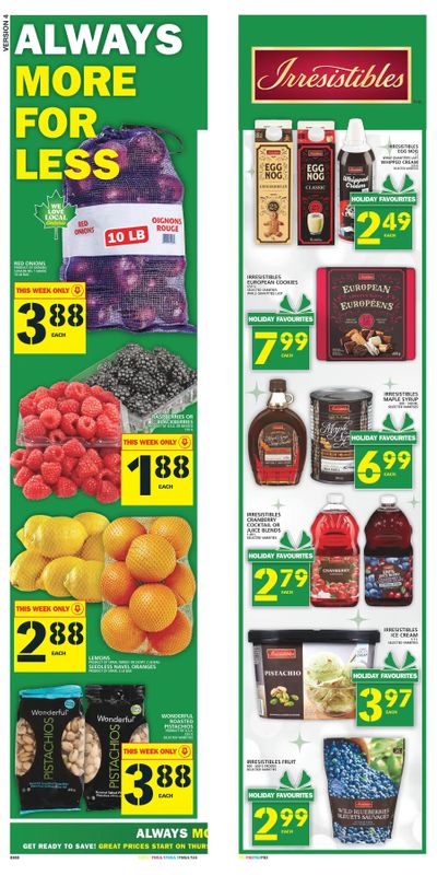 Food Basics (GTA, Kitchener and London Area) Flyer December 3 to 9
