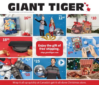 Giant Tiger Christmas Flyer December 2 to 15