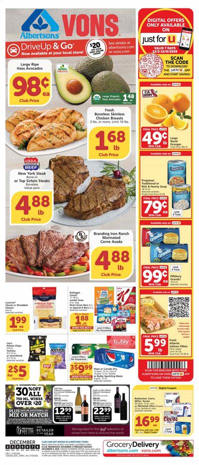 Albertsons Weekly Ad Flyer December 2 to December 8