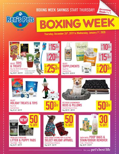 Ren's Pets Depot Boxing Week Sale Flyer December 26 to January 1