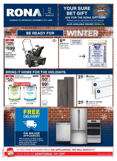 Rona (West) Flyer December 3 to 9