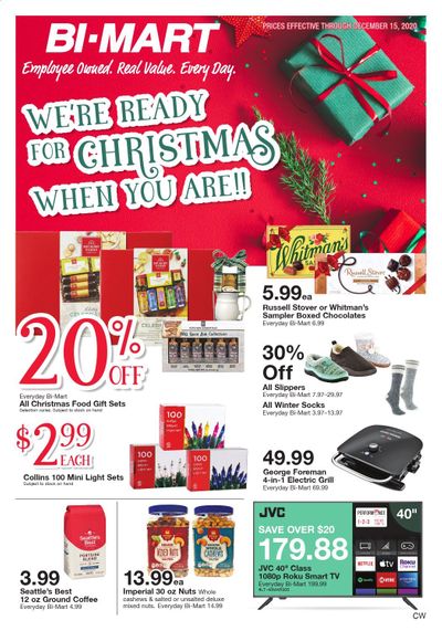 Bi-Mart Weekly Ad Flyer December 1 to December 15