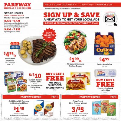 Fareway (IA, IL, MN, MO, NE, SD) Weekly Ad Flyer December 1 to December 7