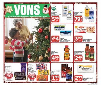 Vons (CA, NV) Weekly Ad Flyer December 2 to January 5