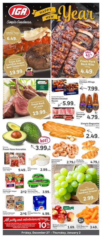 IGA (BC) Flyer December 27 to January 2