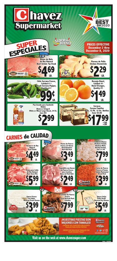 Chavez Weekly Ad Flyer December 2 to December 8, 2020