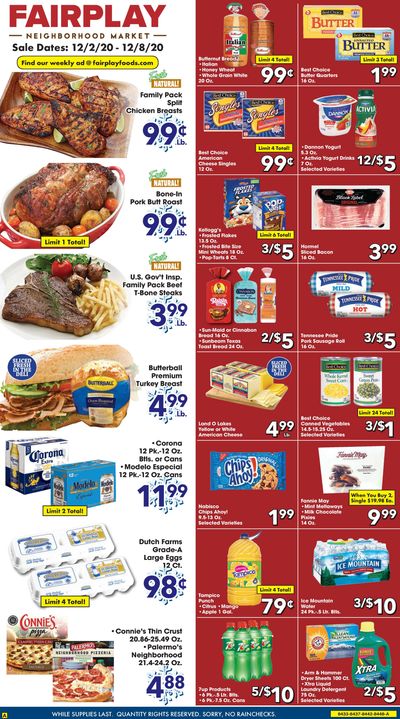 Fairplay Weekly Ad Flyer December 2 to December 8, 2020