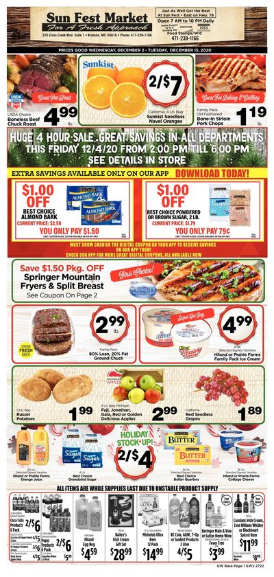 G&W Foods Weekly Ad Flyer December 2 to December 15, 2020