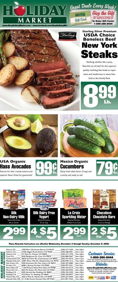 Holiday Market Weekly Ad Flyer December 2 to December 8, 2020