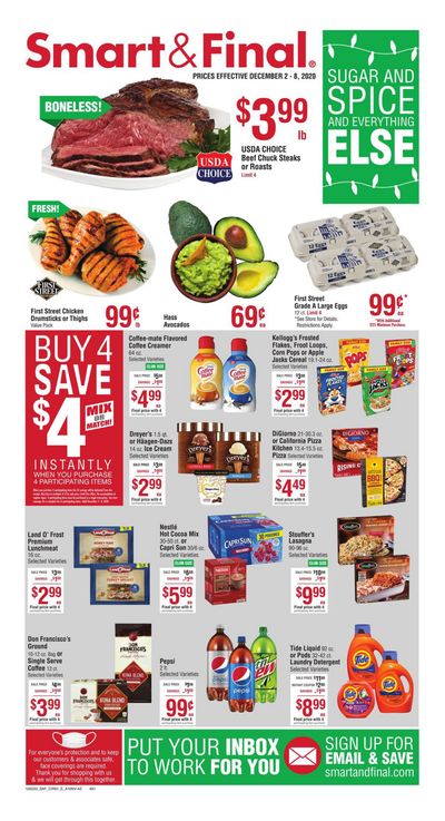 Smart & Final Weekly Ad Flyer December 2 to December 8, 2020