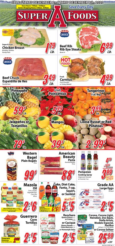 Super A Foods Weekly Ad Flyer December 2 to December 8, 2020