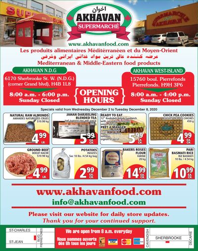 Akhavan Supermarche Flyer December 2 to 8