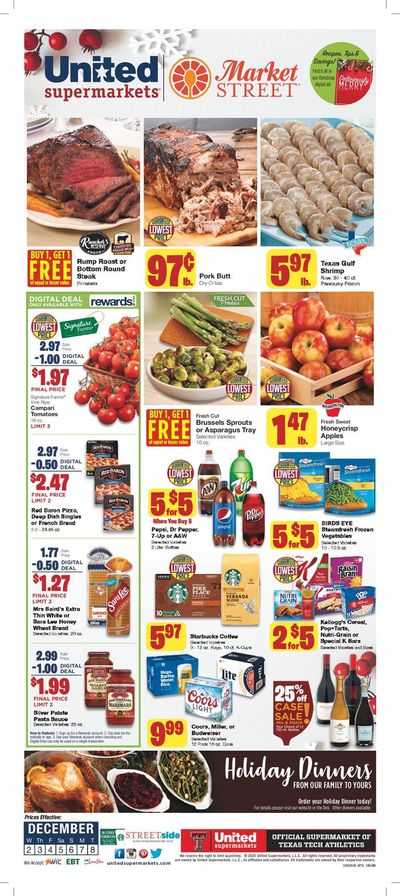 United Supermarkets Weekly Ad Flyer December 2 to December 8, 2020