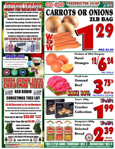 Fredericton Co-op Flyer December 3 to 9