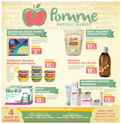 Pomme Natural Market Monthly Flyer December 3 to January 6