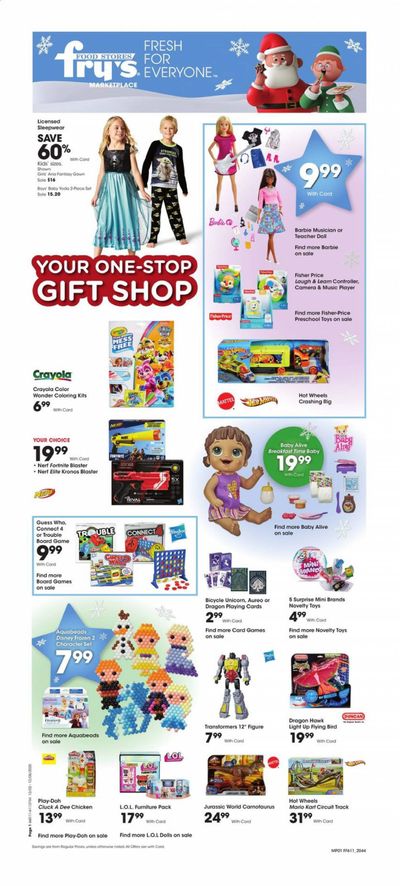 Fry’s (AZ) Weekly Ad Flyer December 2 to December 8