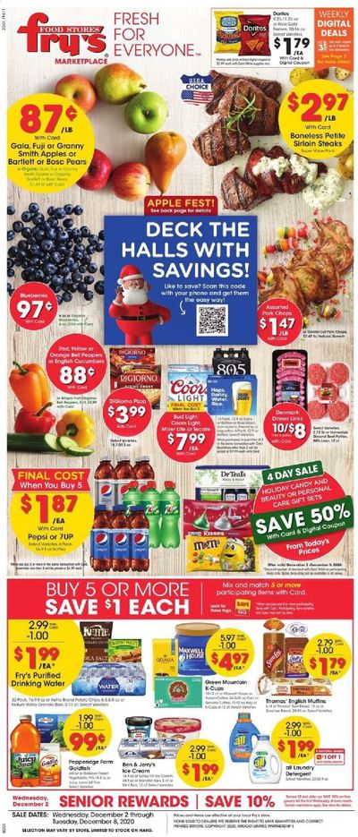 Fry’s (AZ) Weekly Ad Flyer December 2 to December 8