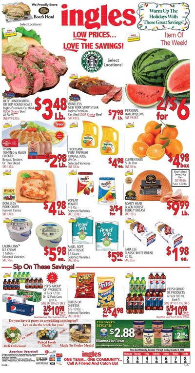 Ingles Weekly Ad Flyer December 2 to December 8