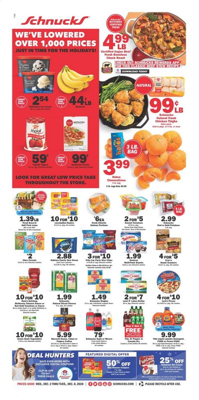 Schnucks (IA, IL, IN, MO, WI) Weekly Ad Flyer December 2 to December 8