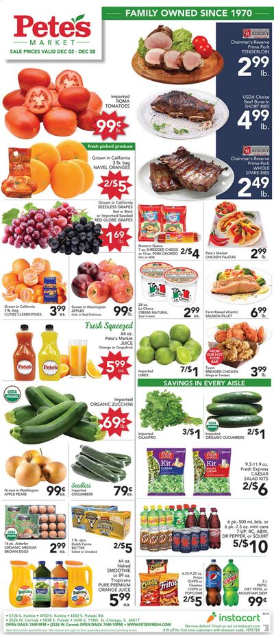 Pete's Fresh Market (IL) Weekly Ad Flyer December 2 to December 8