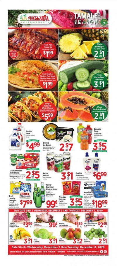 Vallarta (CA) Weekly Ad Flyer December 2 to December 8