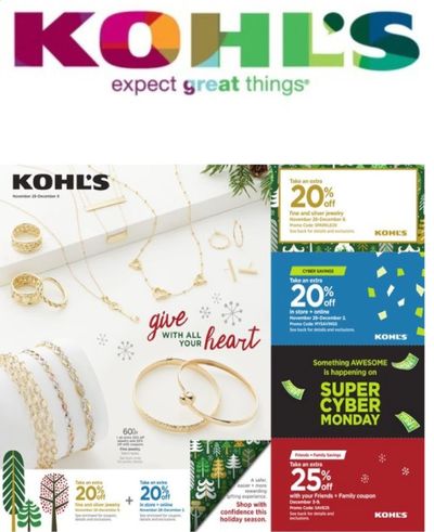 Kohl's Weekly Ad Flyer November 28 to December 9