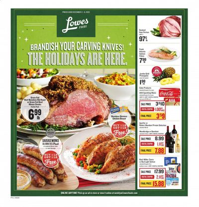 Lowes Foods Weekly Ad Flyer December 2 to December 8