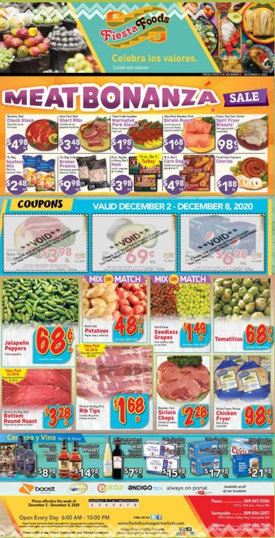 Fiesta Foods SuperMarkets Weekly Ad Flyer December 2 to December 8