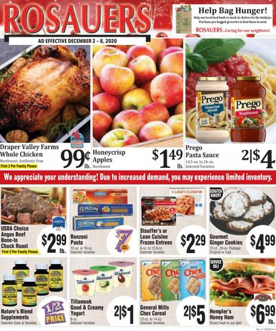 Rosauers Weekly Ad Flyer December 2 to December 8