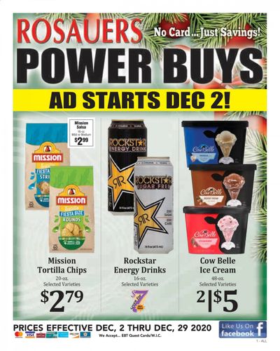Rosauers Weekly Ad Flyer December 2 to December 29