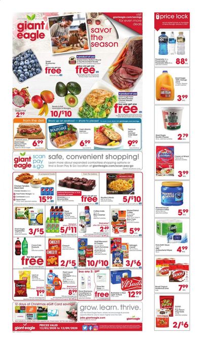 Giant Eagle (IN, MD, OH, PA, WV) Weekly Ad Flyer December 3 to December 9