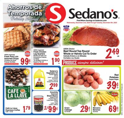Sedano's (FL) Weekly Ad Flyer December 2 to December 8