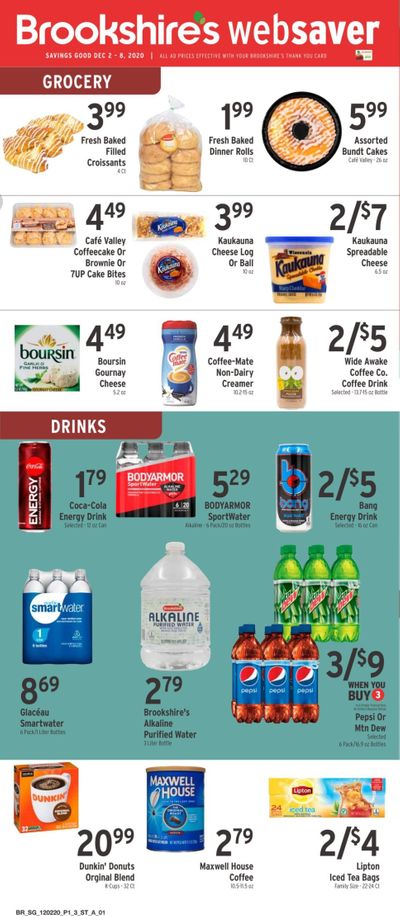 Brookshires Weekly Ad Flyer December 2 to December 8