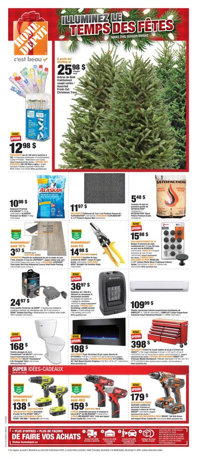 Home Depot (QC) Flyer December 3 to 9