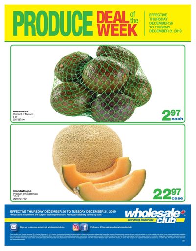 Wholesale Club (ON) Produce Deal of the Week Flyer December 26 to 31