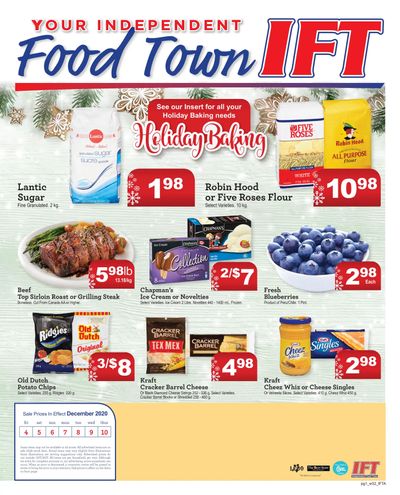 IFT Independent Food Town Flyer December 4 to 10