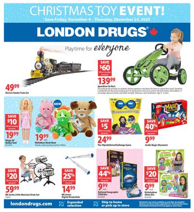 London Drugs Christmas Toy Event Flyer December 4 to 24