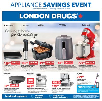 London Drugs Appliance Savings Event Flyer December 4 to 24