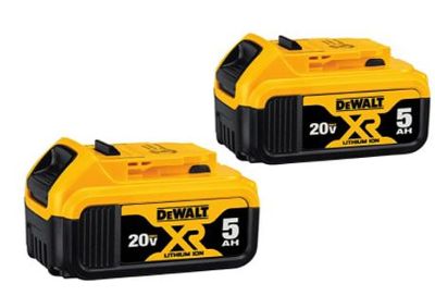 DEWALT DCB205-2 20V MAX XR 5.0Ah Lithium Ion Battery, 2-Pack For $148.00 At Amazon Canada