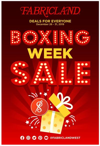 Fabricland (West) Boxing Week Sale Flyer December 26 to 31