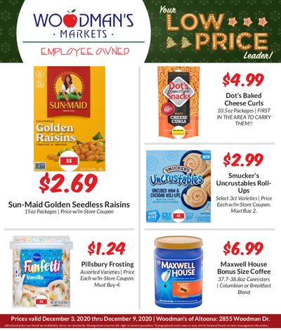 Woodman's Market (WI) Weekly Ad Flyer December 3 to December 9, 2020