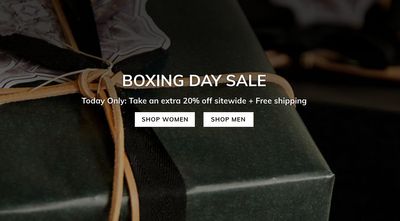 ECCO Canada Boxing Day Sale: Extra 20% Off Sitewide + Free Shipping